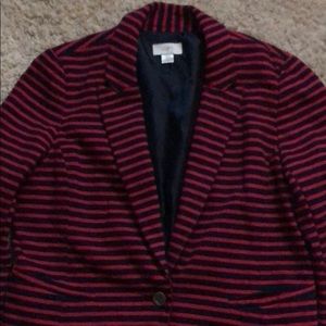 Woman’s striped blazer